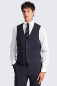Slim Fit Blue Check Waistcoat  image