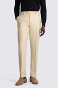 Italian Tailored Fit Off White Twill Trousers image