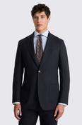 Italian Tailored Fit Navy Hopsack Jacket  image