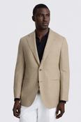 Italian Tailored Fit Oatmeal Jacket  image
