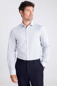 Slim Fit Navy Narrow Stripe Shirt image