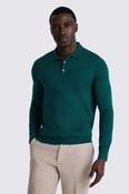 Emerald Merino-Blend Polo Shirt image