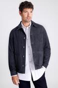 Navy Suede Shacket 