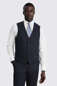 Regular Fit Navy Check Waistcoat image