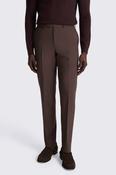 Tailored Fit Dark Plum Performance Trousers image