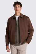 Dark Chestnut Cotton Harrington Jacket  image