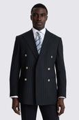 Tailored Fit Navy Stripe Trousers image