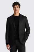 Tailored Fit Black Twill Linen Suit image