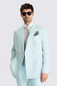 Tailored Fit Aqua Linen Suit