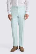 Tailored Fit Aqua Twill Linen Trouser image