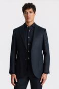Tailored Fit Navy Twill Linen Suit image