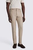 Oatmeal 5 Pocket Wool Trousers image
