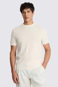 Off-White Linen Blend Crew-Neck T-shirt image