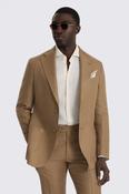 Italian Tailored Fit Chestnut Twill Linen Suit image