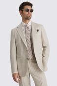 Italian Tailored Fit Neutral Stripe Suit image