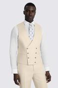 Tailored Fit Neutral Twill Linen Waistcoat image