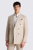 Tailored Fit Neutral Delave Linen Trousers image