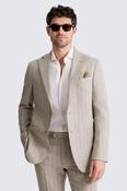 Tailored Fit Taupe Stripe Trouser