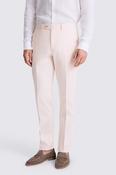Tailored Fit Pale Pink Cotton Trouser 