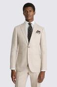 Slim Fit Neutral Delave Linen Suit image