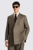 Relaxed Fit Taupe Linen Suit image