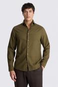 Dark Olive Cotton Linen Shirt image