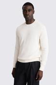 Off-White Cotton Crew Neck Jumper image