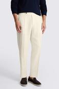 Off-White Linen Pleated Trousers image