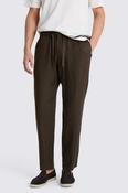 Brown Linen Drawstring Trouser image