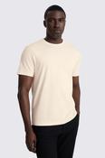 Ecru Cotton Crew-Neck T-Shirt image