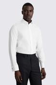 Tailored Fit White Dobby Stretch Shirt image