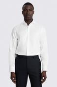 Tailored Fit White Cotton Twill Shirt image