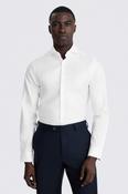 Slim Fit White Cotton Twill Shirt image