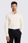 Slim Fit Off White Stretch Shirt  image