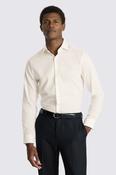 Slim Fit Off White Dobby Stretch Shirt image