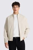 Light Taupe Cotton Harrington Jacket  image