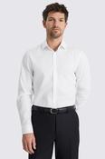 Regular Fit White Royal Oxford Non Iron Cotton Shirt image