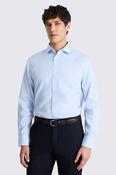 Regular Fit Sky Royal Oxford Non Iron Cotton Shirt image