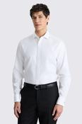 Regular Fit White Royal Oxford Non Iron Cotton Shirt image