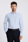 Slim Fit Sky Stripe Non Iron Cotton Shirt image