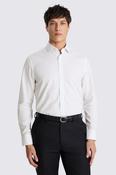 Tailored Fit Navy Wide Stripe Non-Iron Shirt