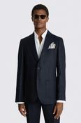 Regular Fit Navy Twill Linen Suit image