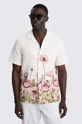 Pink Poppy Cotton Cuban Collar Shirt image