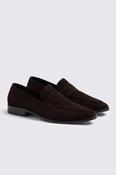 Brown Suede Relaxed Loafers image