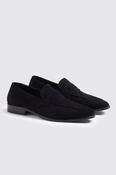 Navy Suede Relaxed Loafers image