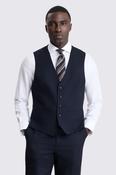 Regular Fit Navy  Twill Waistcoat