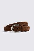 Tobacco Suede Woven Belt image