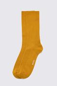 Gold Mercerised Ribbed Sock image