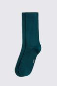Pine Green Mercerised Ribbed Socks image