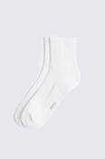 White Half Ankle Cotton-blend Socks image